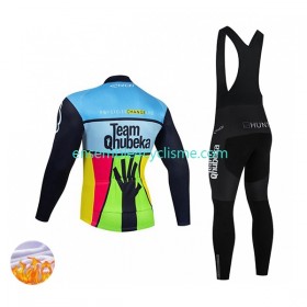 Tenue Maillot M/L + Collant à Bretelles Hiver Thermal Fleece 2022 Team Qhubeka N001